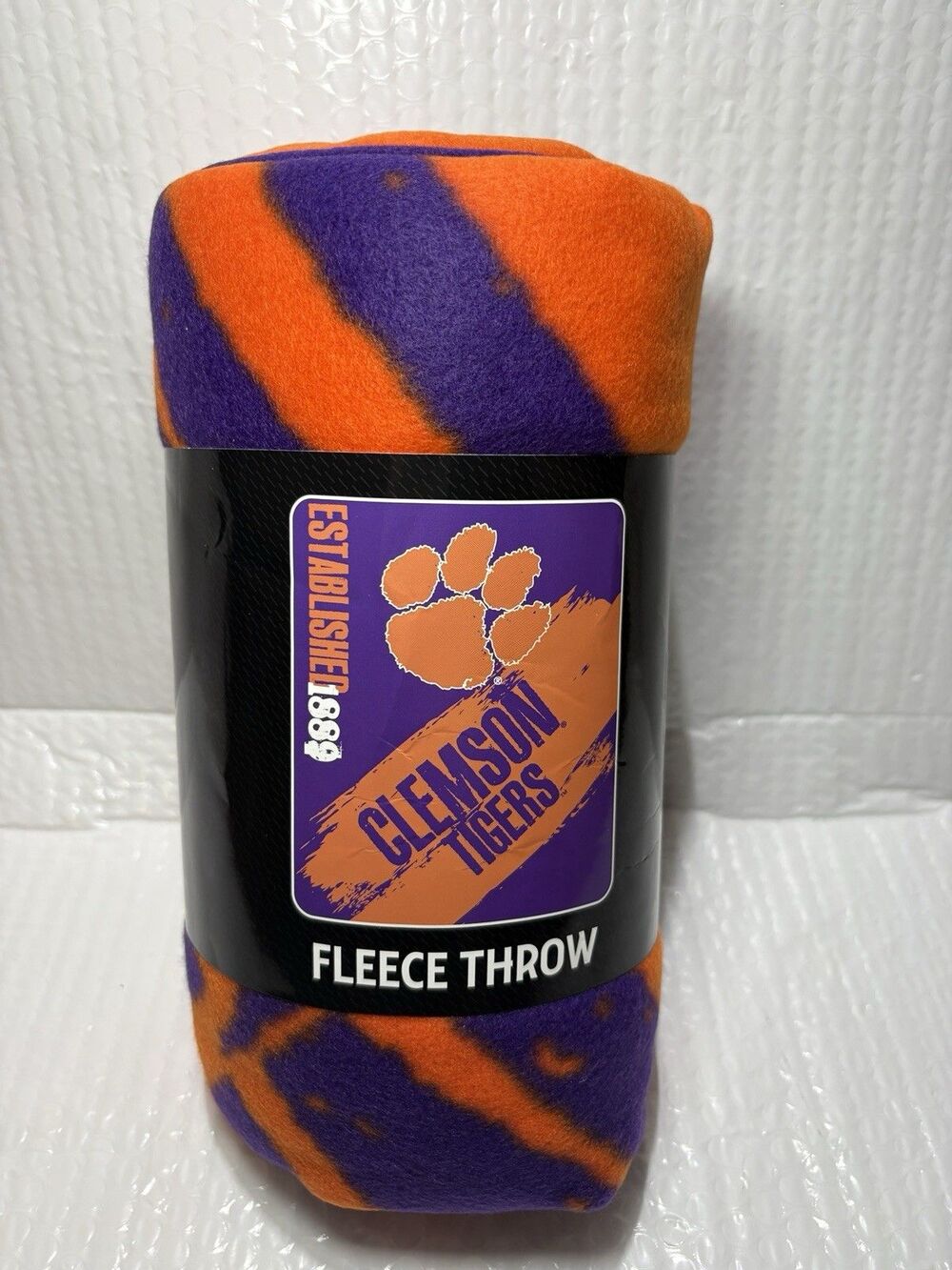 NCAA Clemson Tigers Soft Fleece 50"x 60" Blanket NWT College Football